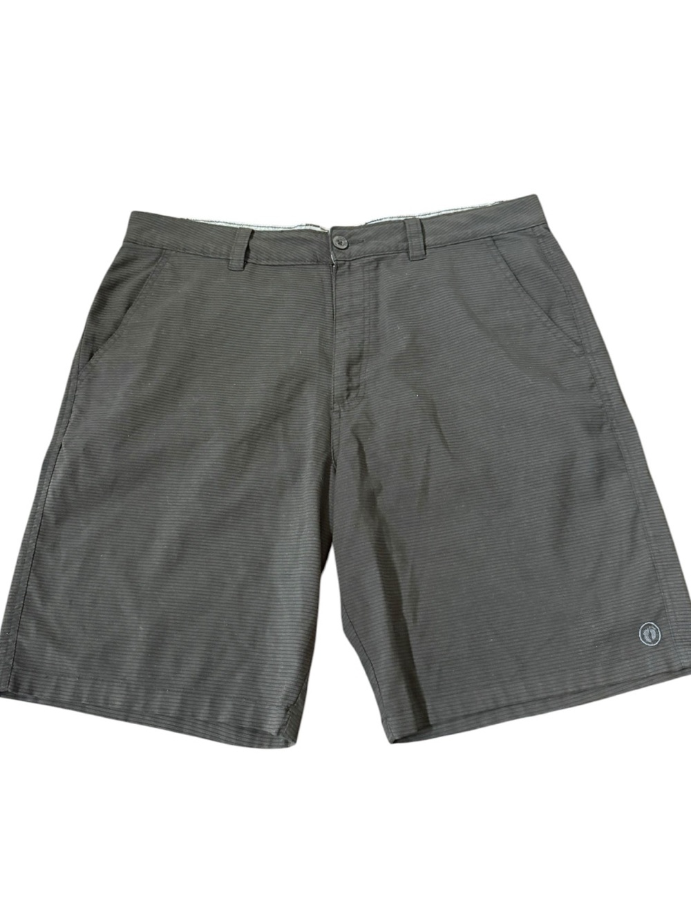 Hang Ten Men's Charcoal Gray Flat Front Shorts